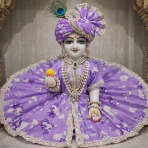 Lavender Bal Gopal Cotton Summer Poshak with Matching Pagdi