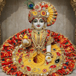 Rang Utsav Traditional Bandhani Laddu Gopal Poshak with Designer Pagdi